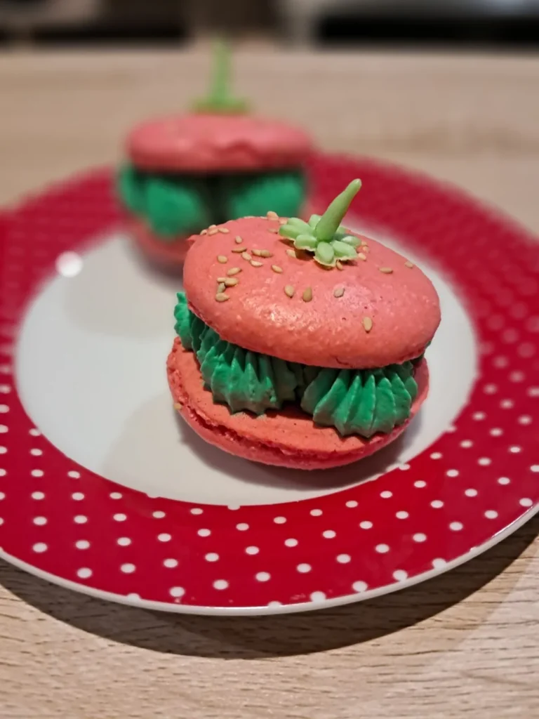 fraise macaron halloween