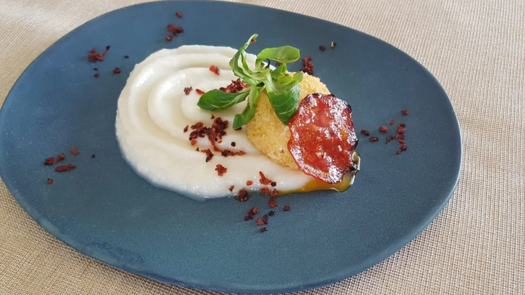 mousse choux oeuf frit